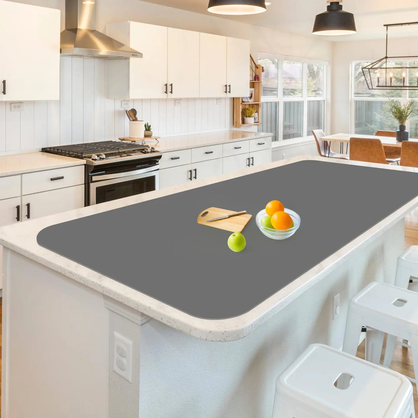 Washable Silicone Mats for Kitchen Counter Dining Table Mat Silicone Coffee Maker Mat 23.6''x78.74'' itchen Countertop Protector