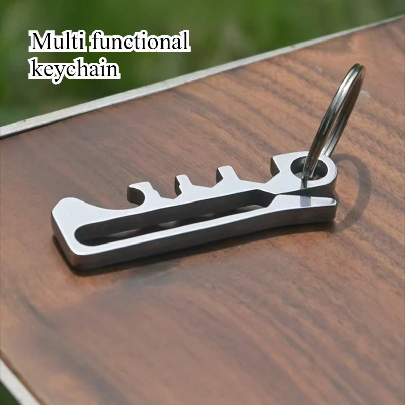 Outdoor equipment EDC tools rattlesnake clip keychain wallet banknote clip hiking buckle quick hanging equipment accessories