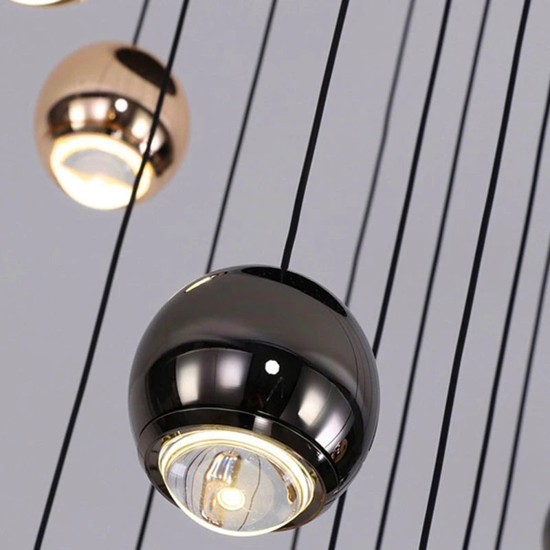 Modern home decor led lights pendant light lamps forstaircase Chandeliers for living room hanging light indoor lighting