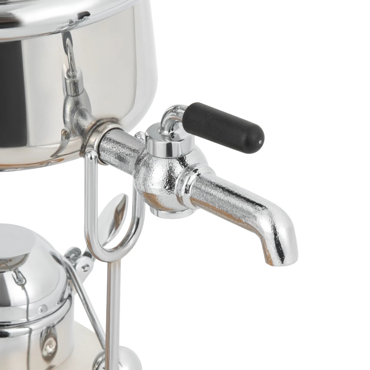 Retro Siphon Coffee Maker, 37Qt Capacity, Alcohol Lamp with Temperature Control, Plastic Filter for Pure Taste, Stainless