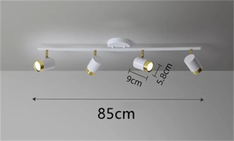 Indoor Lighting Modern Led Ceiling Lamp Black White Chandelier Spotlight for Living Room Bedroom Dining Corridor Spot Light GU10
