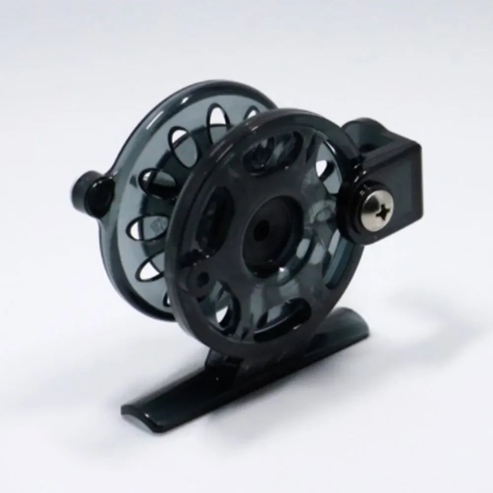 Fly Fishing Reel 50m Reel Portable Carp Winter Ice-Fishing Spool Tackle Gear ForOcean Boat Fishing Lake River Stream reels parts