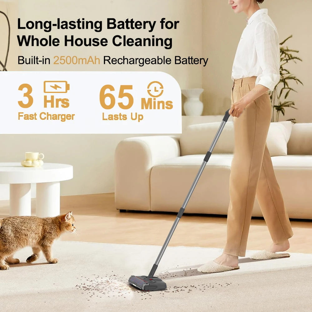Electric Sweeper Portable Handheld Carpet Floor Sweeper Cleaning Machine Wireless Electric Mop Rechargeable Rotary Floor Mopping