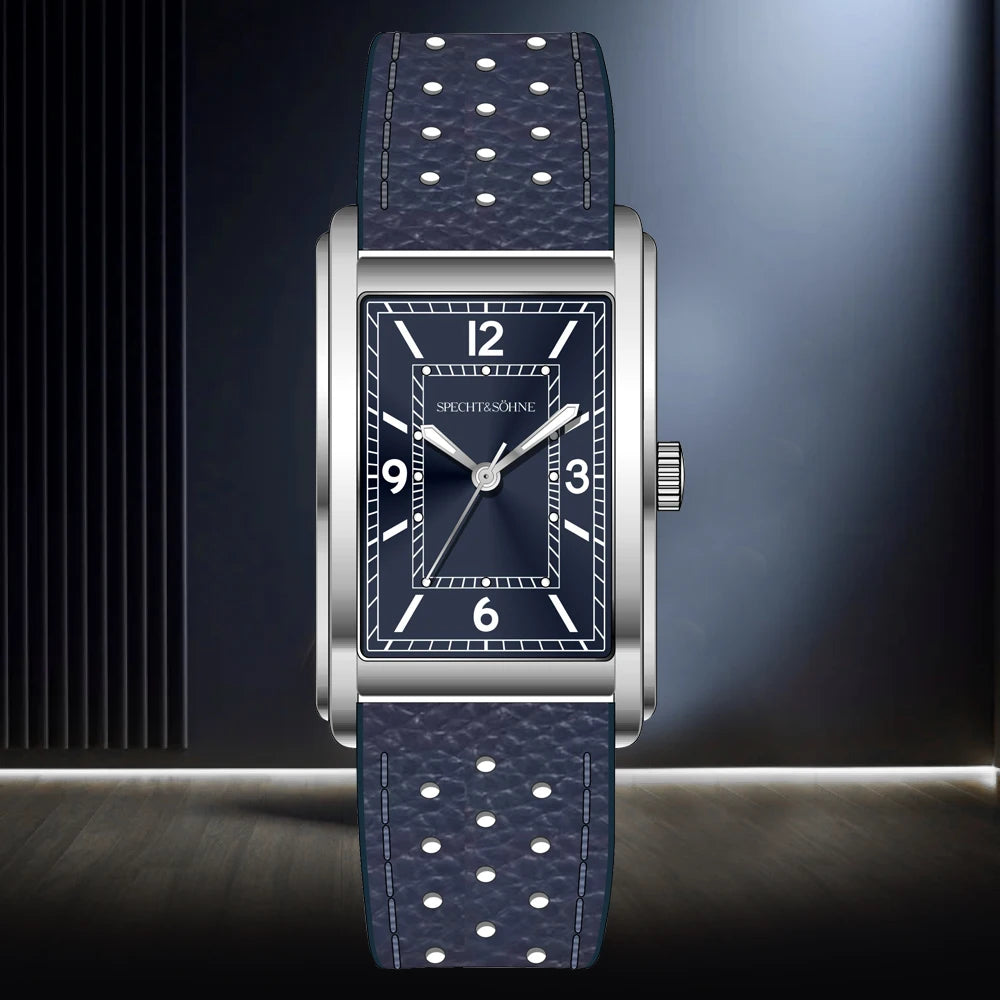 2025 New Fashion Specht & Söhne Square Watch Women's Watches Ultrathin VH31 Movt Casual Men Watch Grey Color Reloj Hombre 28MM