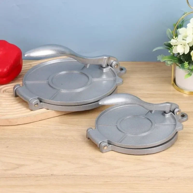 Tortilla Press Maker Aluminum Alloy Manual Pizza Pie Making Tortilla Dough Pressing Tool Homemade Pancake Kitchen Cooking Supply