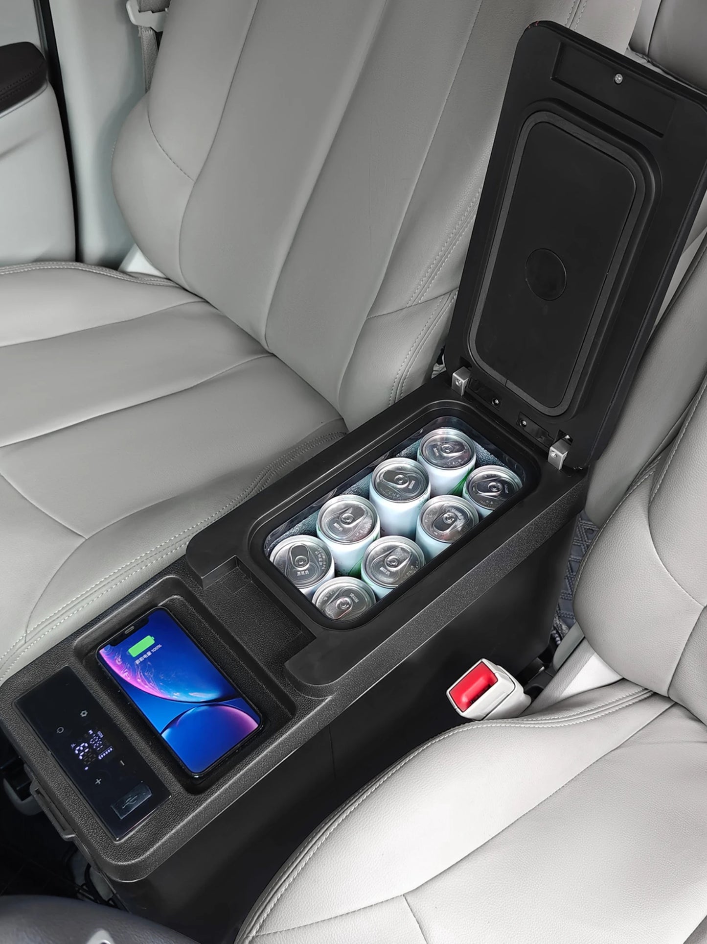 VEVOR 8L Car RefrigeratorCar Armrest Refrigerator Fridge 8L Single Zone Freezer -4℉-68℉ Adjustable Range 12/24V DC and Cooler