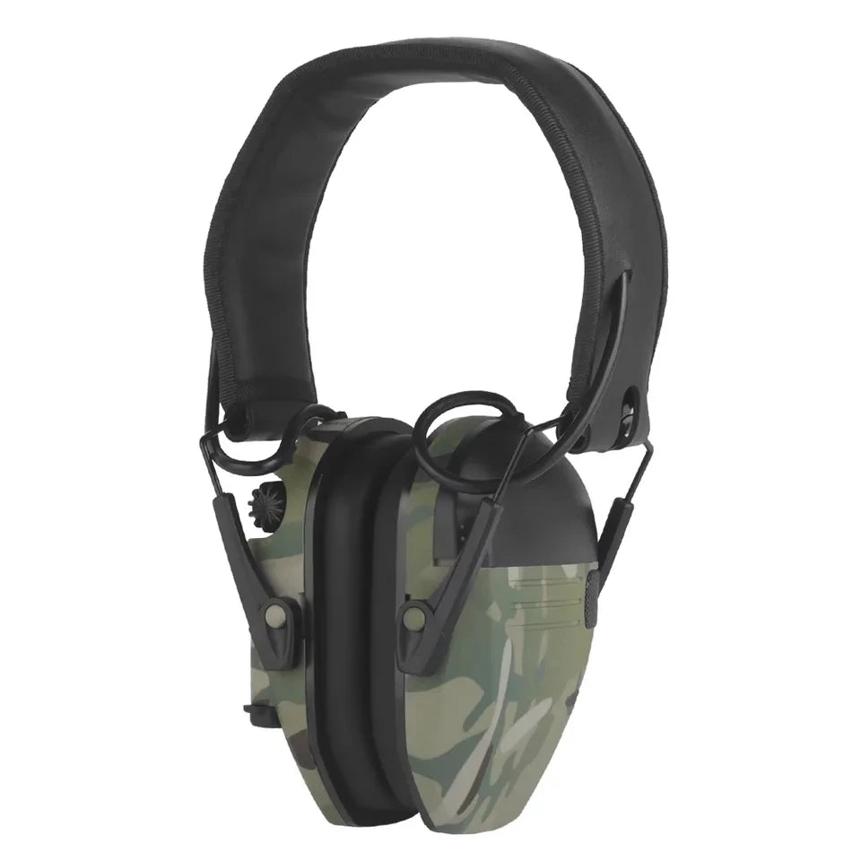 Shooting Training Headset Hunting Ear Protection Earmuffs Headphone with Noise Reduction Knob Adjustment for Hunting Airsoft