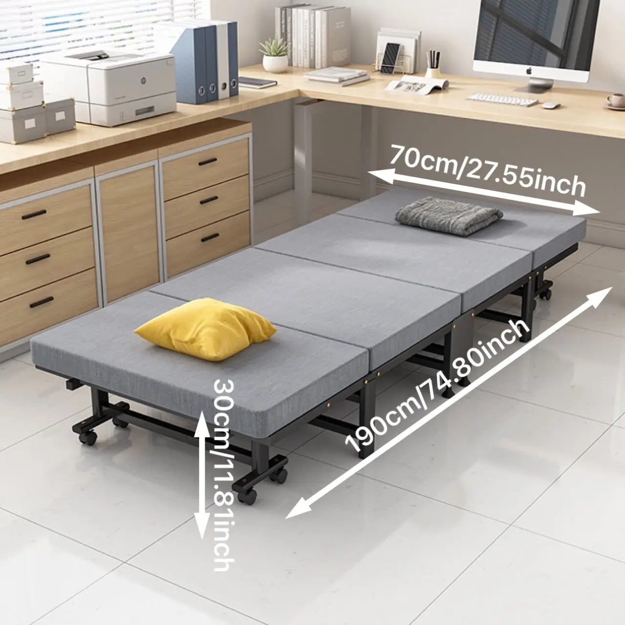Folding Single Bed Luxury Hard Board Thickeneded 60% off Bed Simple Office Lunch Break Bed Luxury