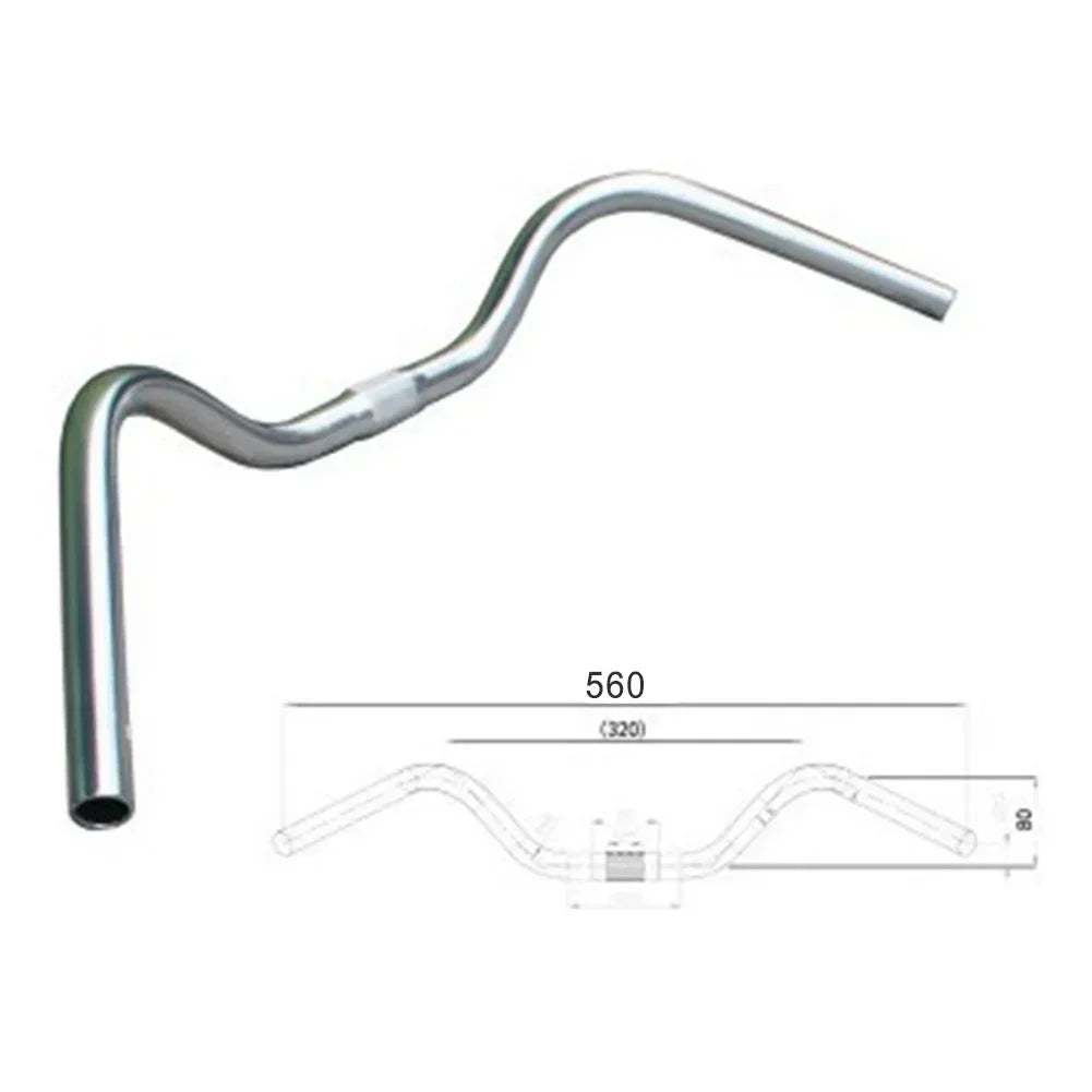 Raleigh Alloy All Rounder Handlebars - Bicycle Trekking Comfort Cruiser Sit Up Old School Bikes Folding Bikes Handlebar