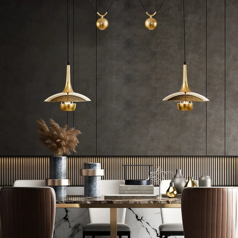Modern Ceiling Chandelier Adjustable LDE Pendant Lamp Bedroom Dining Room Bedside Hanging Lights Suspension Spot Light Fixturex
