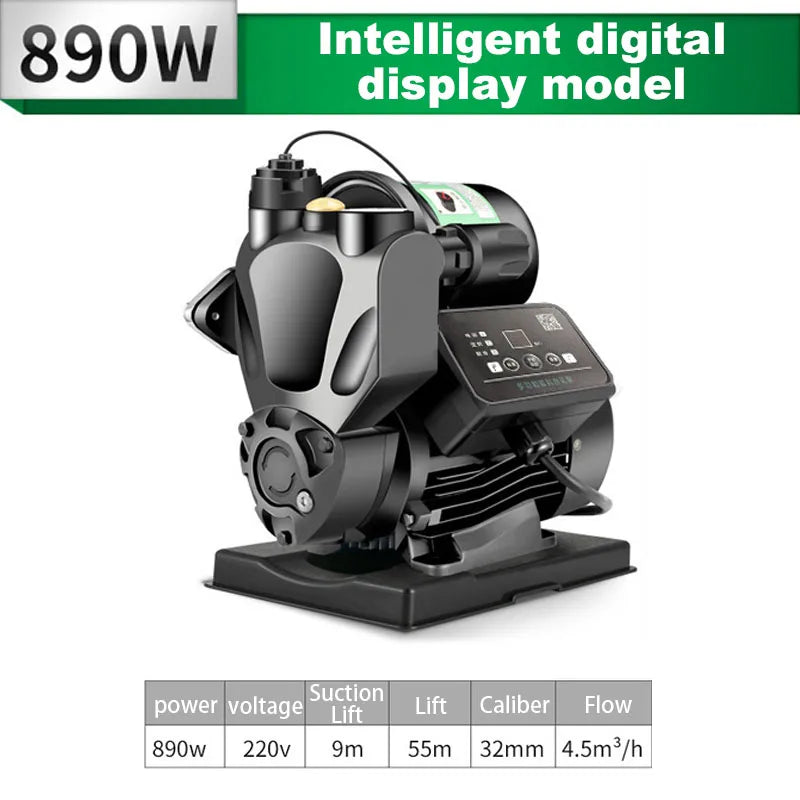 220v Booster Pump Fully Automatic and Silent Self-priming Pump Silent Water Heater Booster Pump 690W/890W/1190W