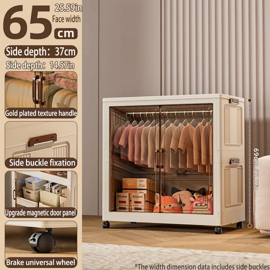 Multi-specification Large Capacity Wardrobe Foldable Easy Install Clothes Storage Cabinet Organizer for Home
