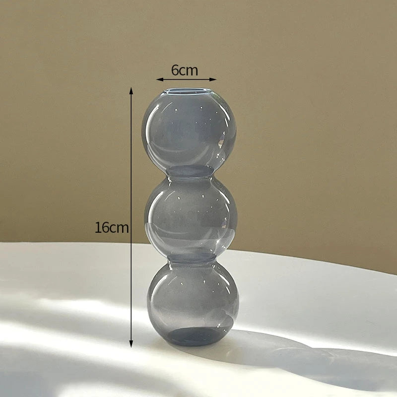 Creative Mushroom Plant Glass Vase Modern Decorative Vases Room Vase Plants Plant Glass Bud Vases Living Room Decoration