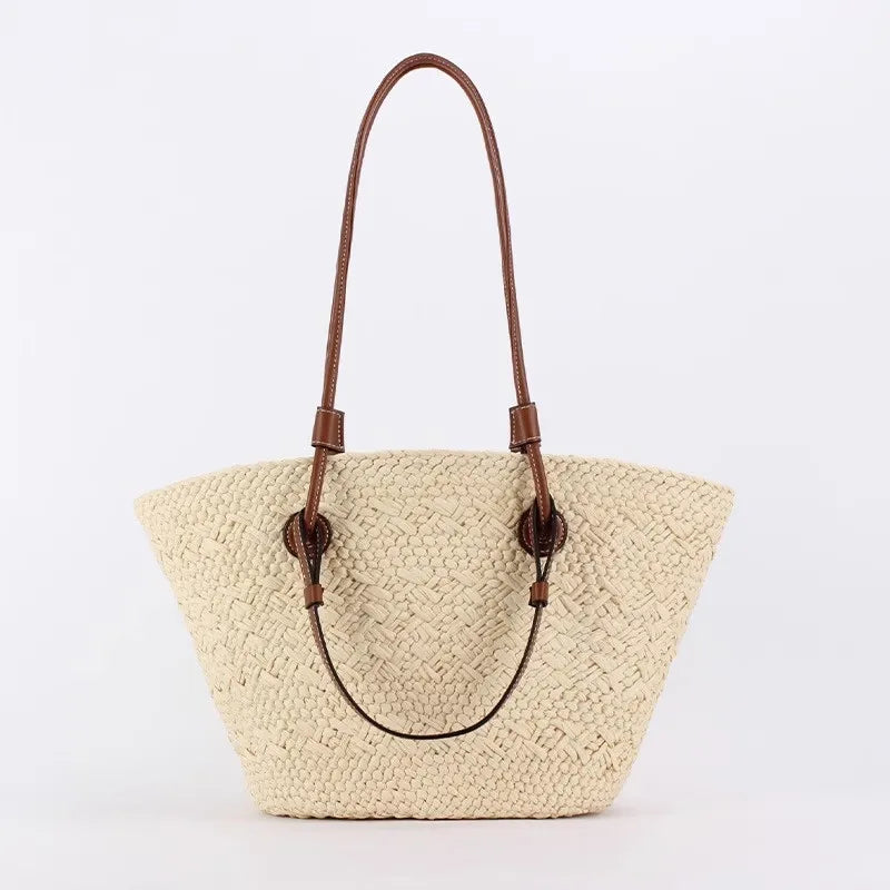 Handmade Women's Handbags big Woven Female Shoulder Bag Summer Straw Beach Bags Shopper Baskets Bohemian Rattan Tote Bag