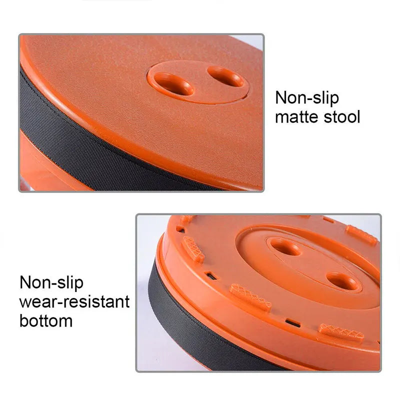 Round Stool Retractable Stool Portable Outdoor Furniture Lounge Folding Stool for Camping Fishing Traveling