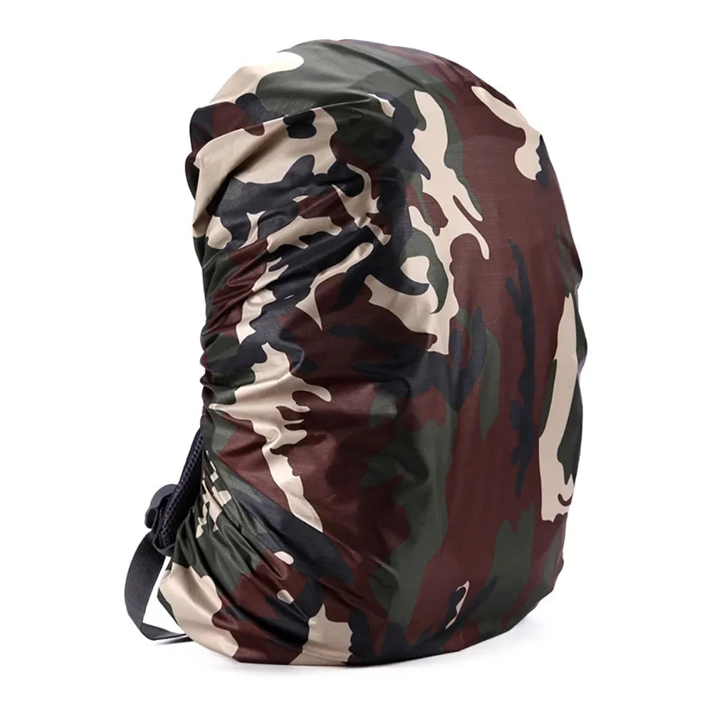 Tactical Waterproof Backpack Cover Dustproof Sports Bags Rain Cover Outdoor Hiking Camo Backpack Protective Cover 35-80L