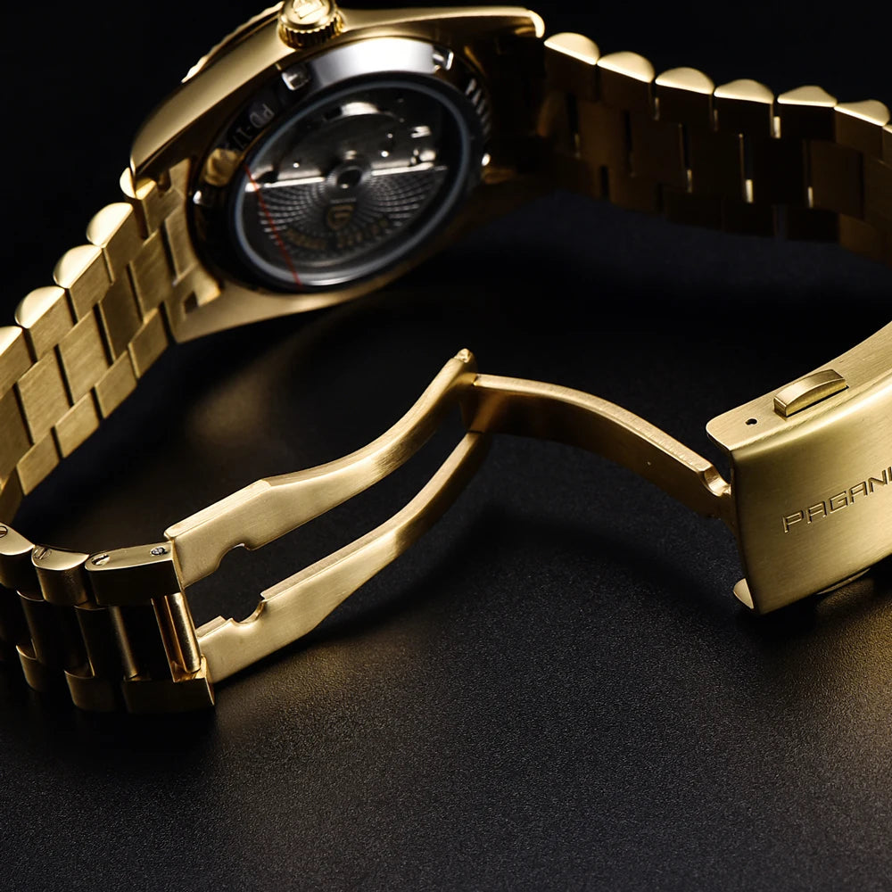 PAGANI DESIGN 2025 New DD36 automatic mechanical men watch Double calendar 36MM Watch For Men sapphire luxury waterproof Watches