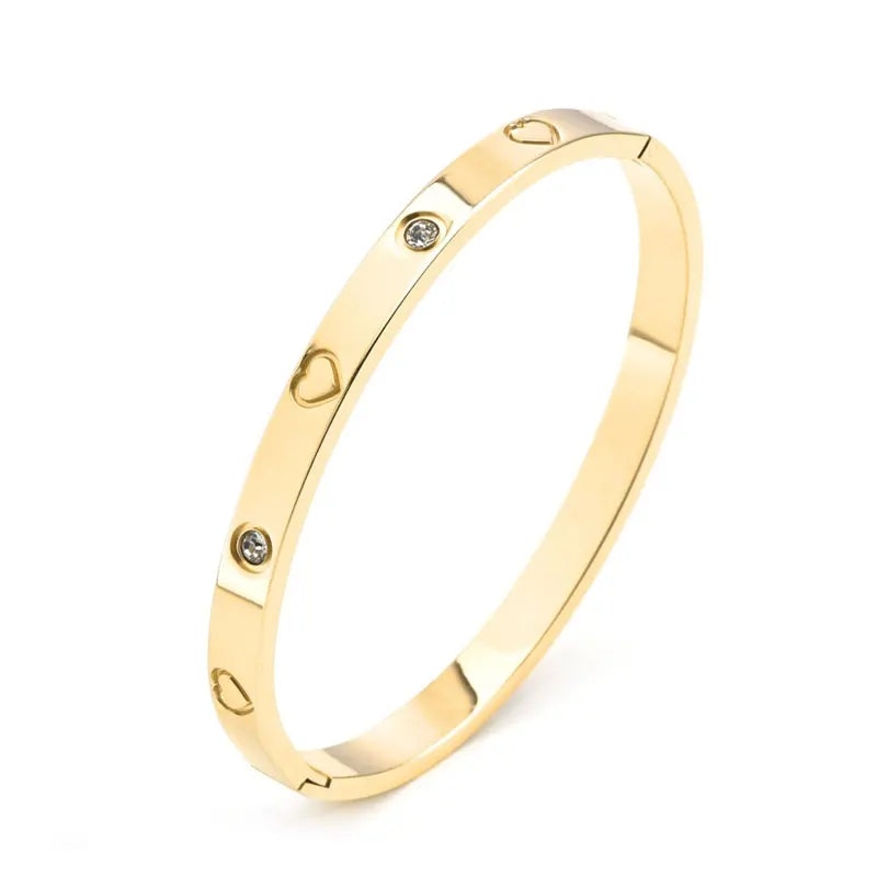 Fashion stainless steel cross pattern bracelet, luxurious trendy and simple design Bracelet men and women Couple jewelry gift