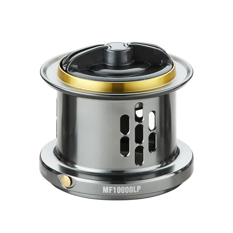 Fishing Reel Spool 8000 -12000S Spare Wire Cup All Metal Spool Diagonal Mouth Design Spinning Spool Carp Saltwater for Accessory