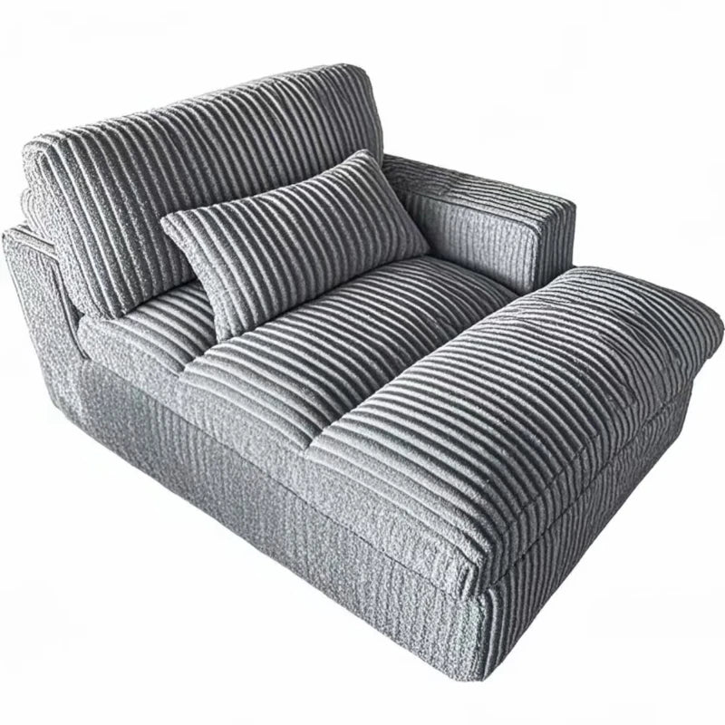 Italian Style Retro Luxury Corduroy Double Sofa Bed for Living Room Vacuum Compression Washable Customizable