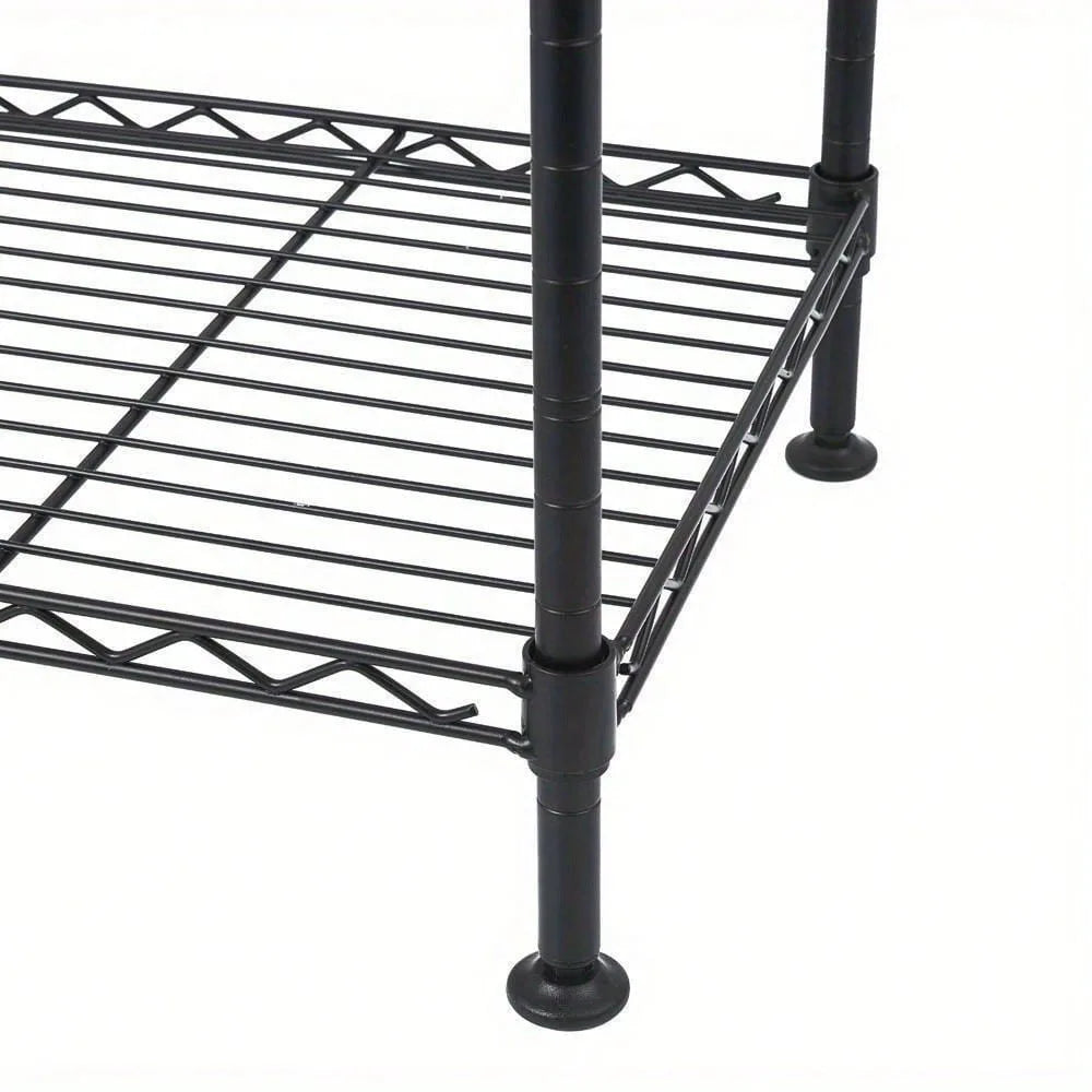 High Quality 4-Tier Adjustable Storage Shelving Unit Organizer Wire Rack Metal