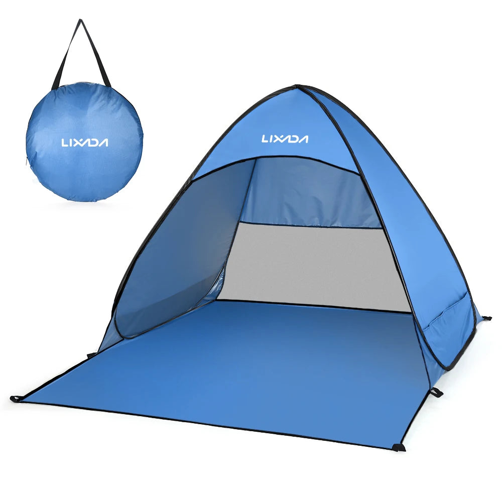Lixada Automatic Instant Pop Up Beach Tent Lightweight Outdoor UV Protection Camping Fishing Tent Cabana Sun Shelter