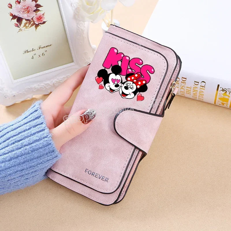 Mickey Minnie Wallet Women Wallets Card Wallet Coin Wallet Womens Bags for Women Purse ID Wallets Female Coin Purse Girls Gift