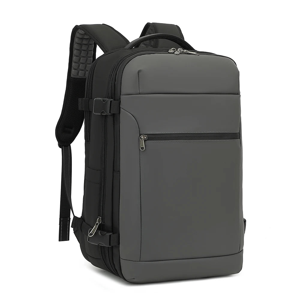 POSO Anti-theft Men Backpack For 17.3 inch Laptop 60 L Vacuum Compression Travel Storage Bag Large Waterproof Oxdord 180 ° Open