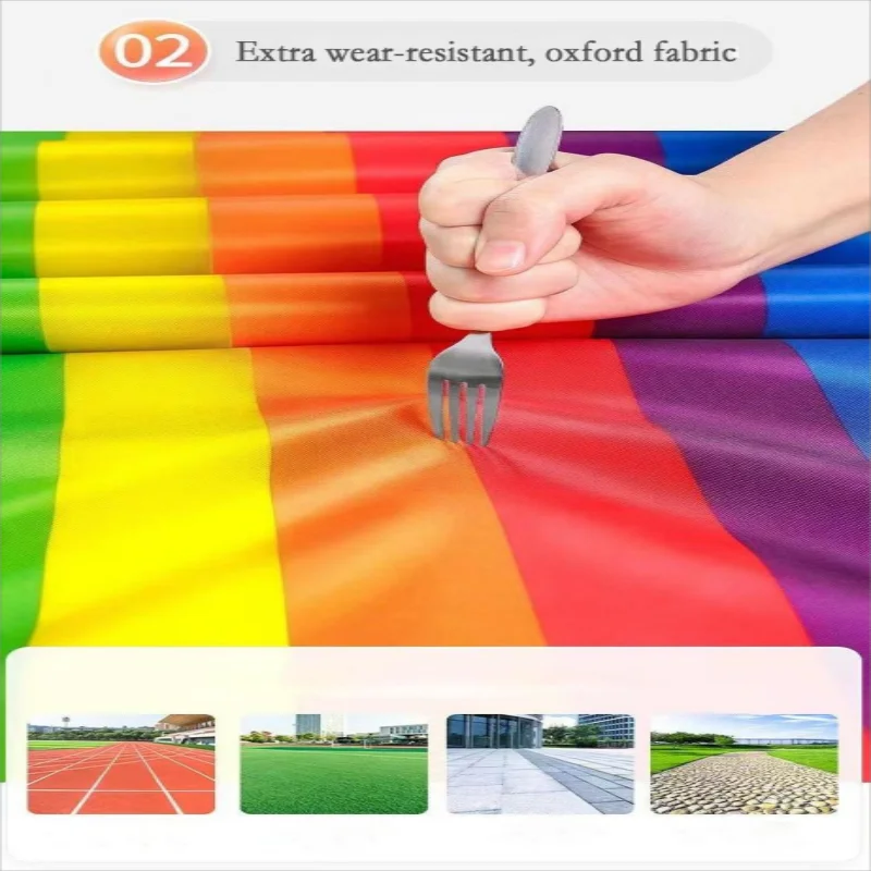 Fun Running Mat Oxford Fabric Roller Learning Team Building Activity Multi person Collaboration Game Youth Adult Outdoor Game