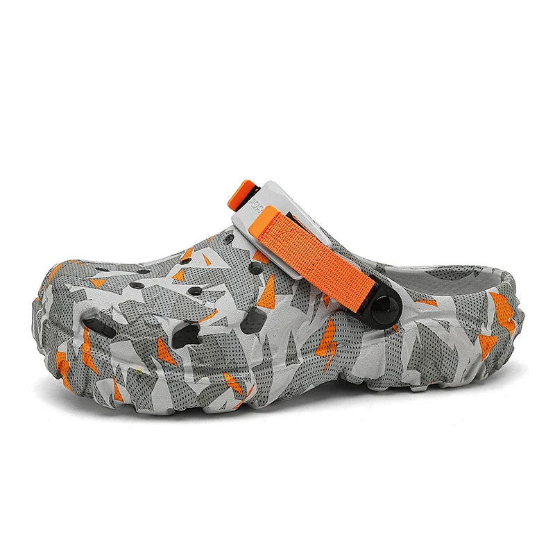 Summer Men Slippers Light EVA Men's Casual Shoes Hole Shoes Clogs Home Garden Outdoor Male Beach Flat Sandals
