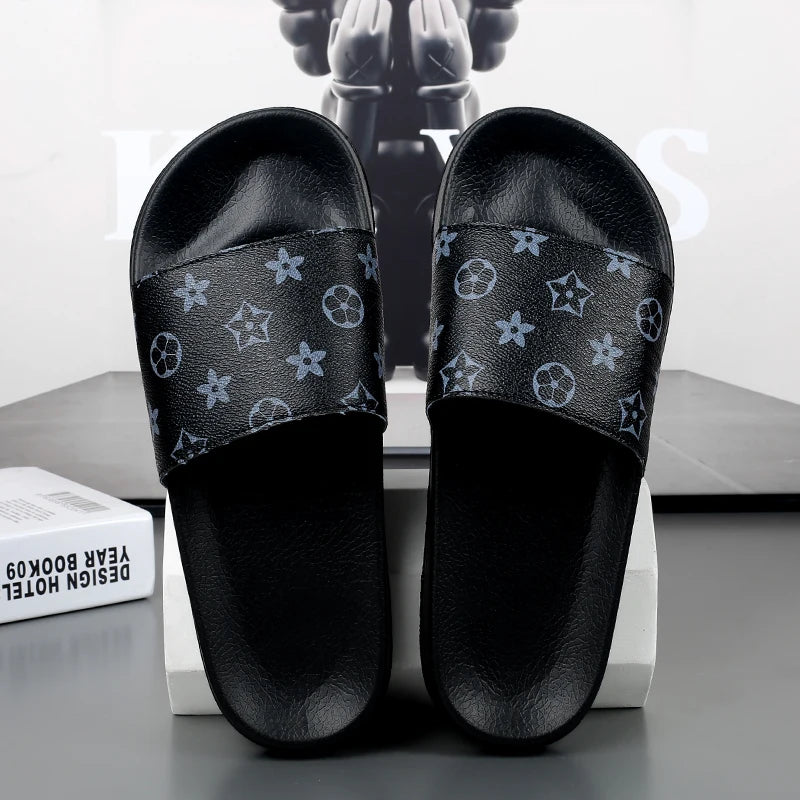 Slippers men's trendy Korean version personalized outdoor wear Roman soft-sole seaside casual flip-flops beach shoes