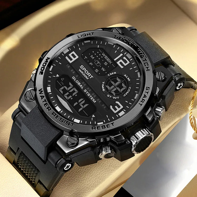Men Waterproof Sports Watches Multifunction Electronic Watches Anti Drop and Shock-absorbing Wristwatches