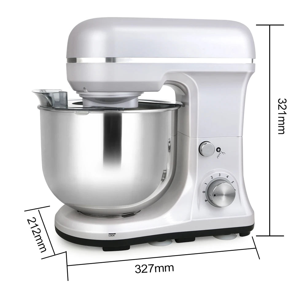Kitchen 5QT 300W Bread Cake Maker Electric Food Mixers Dough Mixer Cake Food Stand Mixer