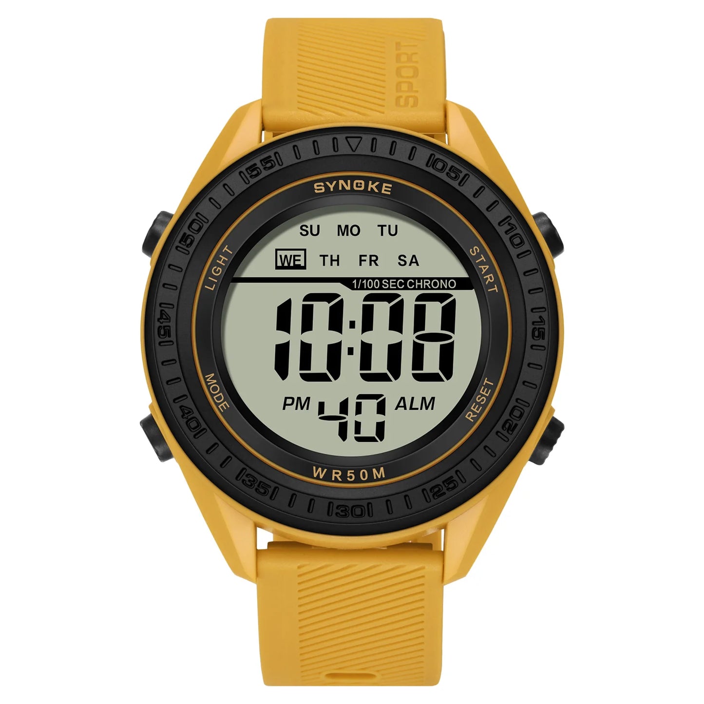 Watches for Men, Ultra-Thin Mens Digital Watch with Stopwatch Alarm LED Backlight Display Waterproof Minimalist Watch for Men