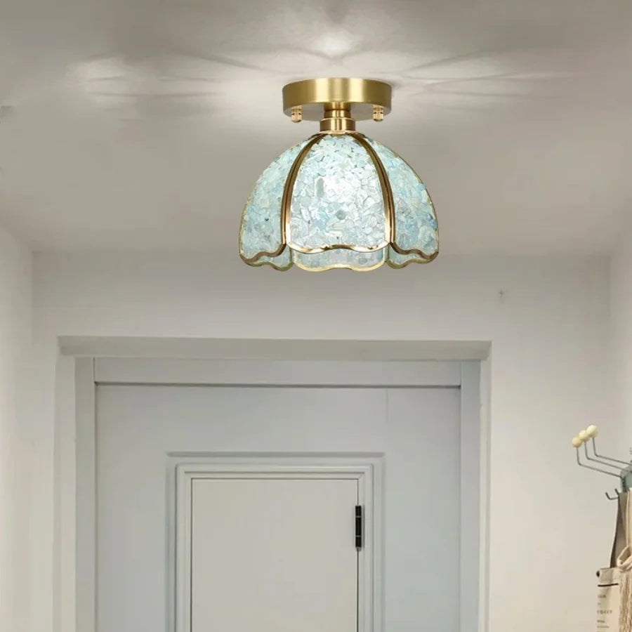IWHD Home Lighting LED Ceiling Lights Dining Room Aisle Corridor Nordic Modern Glass Crystal Ceiling Lamp Luminaires Plafonnier