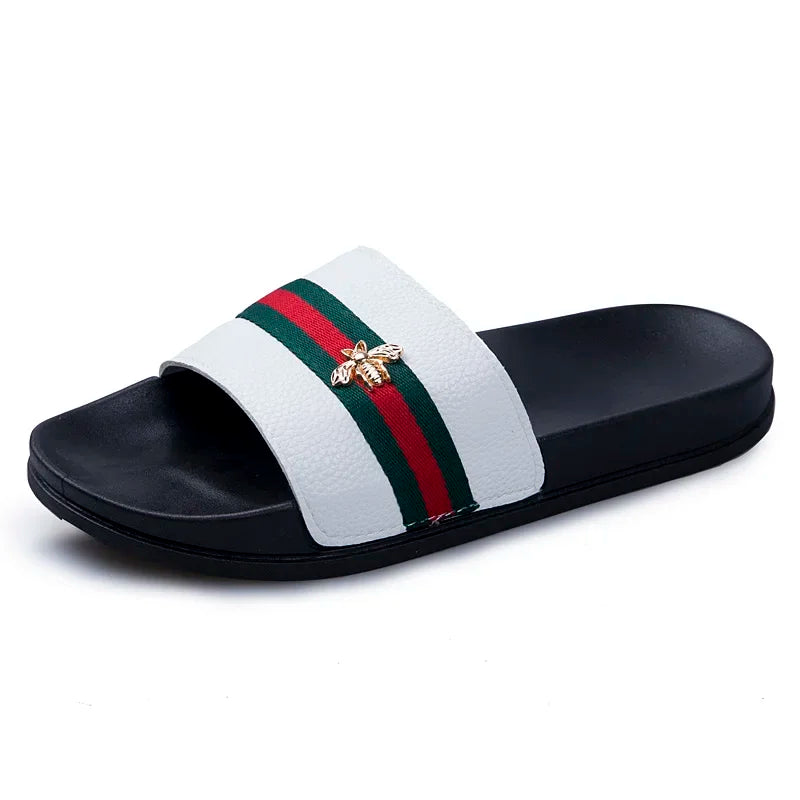 Men Casual Slippers Fashion Flip Flops Indoor Outdoor Beach Women White Sandals Round Toe Non-Slip Zapatos Hombre