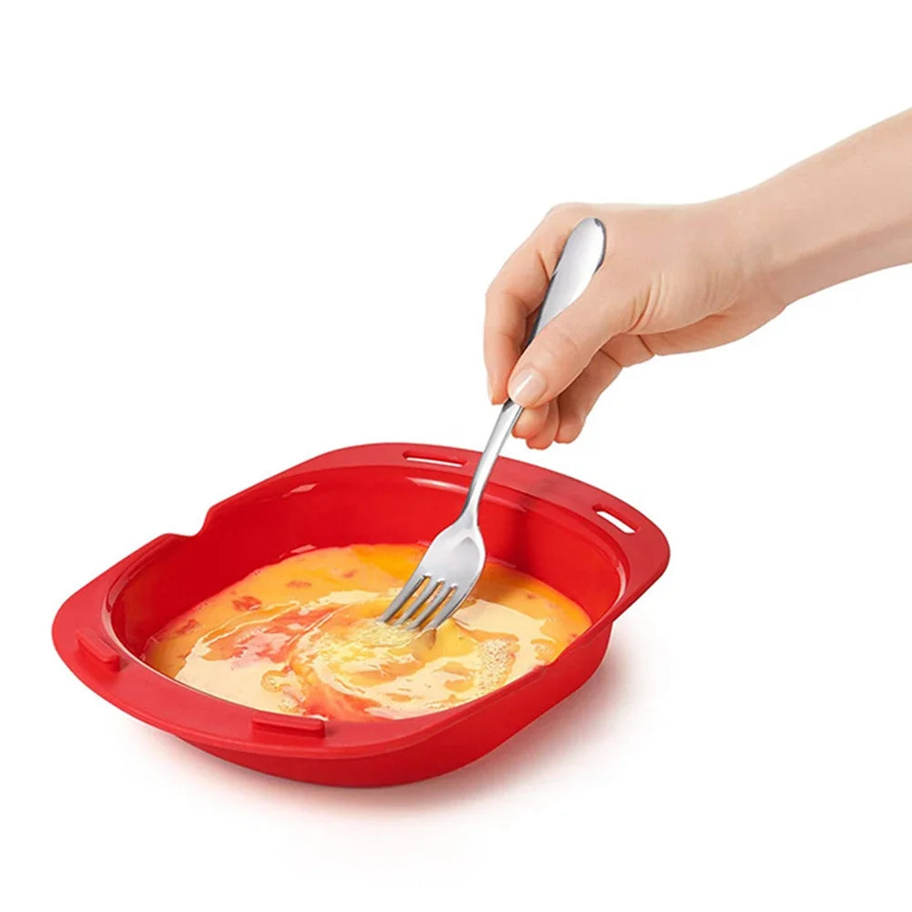 Microwave Oven Silicone Omelette Mold Cooking Accessories Silicone Omelette Maker Microwave Oven Egg Cooker for Egg Mcmuffins