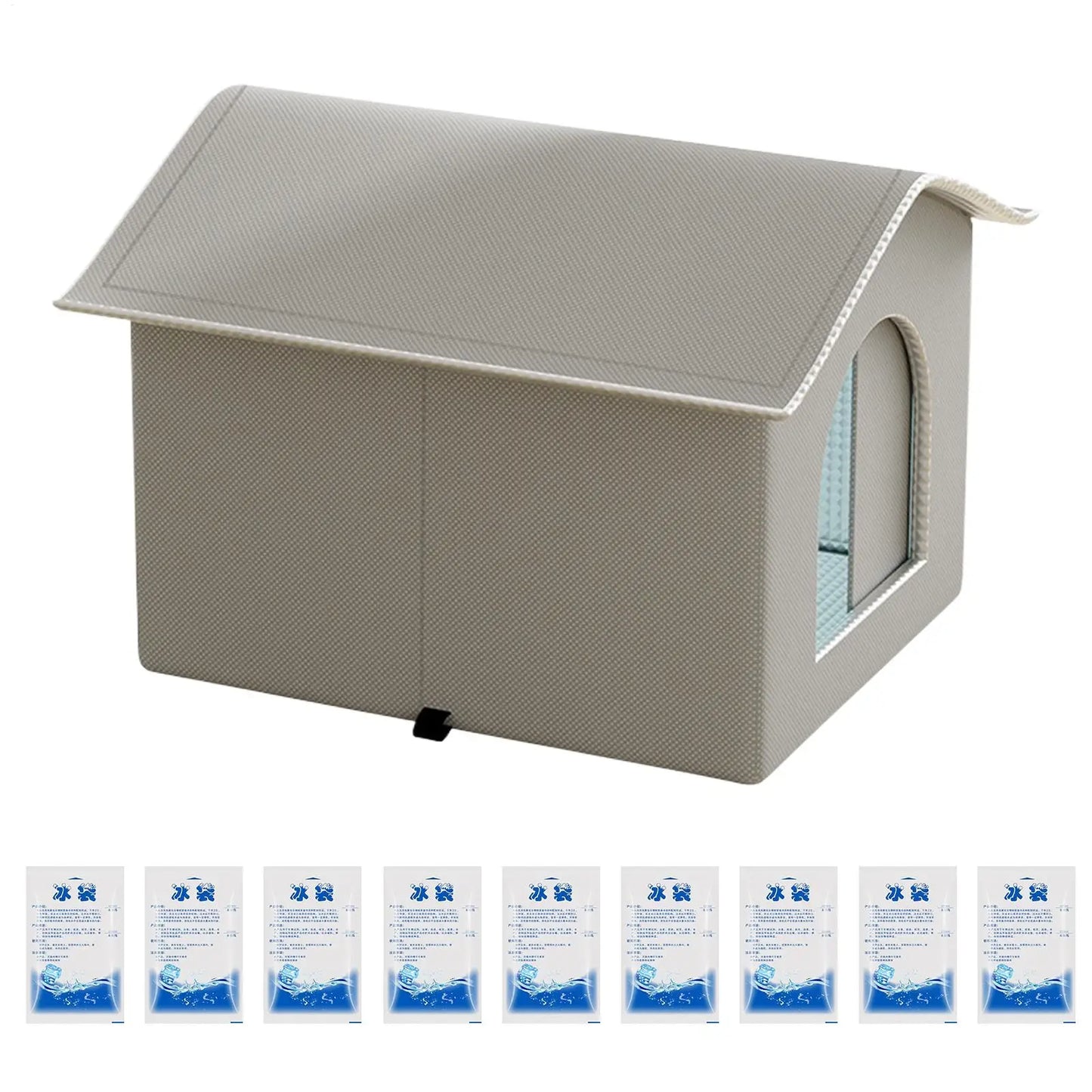 Cat House Sturdy Cooling Outdoor Weatherproof Insulated For Outdoor Indoor Cats House For Summer Shelter For Stray Barn