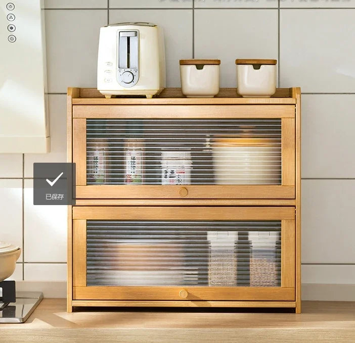 Kitchen Shelf Spice Dish Storage Rack Microwave Countertop Multi-Layer Storage Cabinet Supplies
