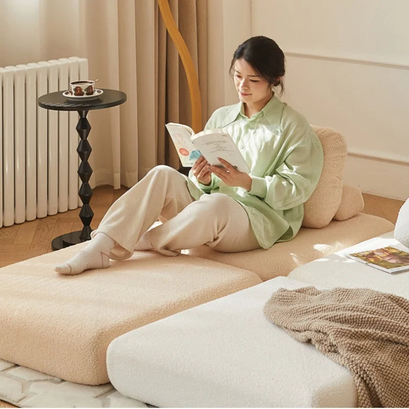 Lazy Sofa Single Person Detachable And Washable Sofa Home Furniture Living Room Sofa Bed Dual-useTatami Tofu Sofa New
