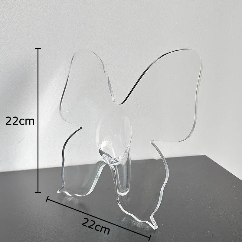Creative Butterfly Vase Flowers Pot Desk Decoration Flower Arrangement Butterfly Decorative Floral Vases Room Aesthetic Decor