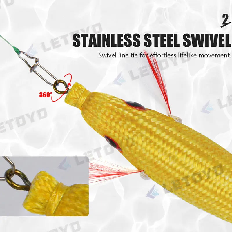 Fishing Accessories 78Mm 10G Floating Squid Jig Jigging Fishing Lure Artificial Plastic Squid Hook for Sea Boat Fishing Tools