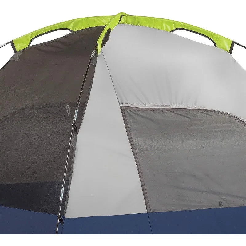 Coleman Sundome 6-Person Tent with Rainfly, Weatherproof Tent Sets Up in 10 Mins