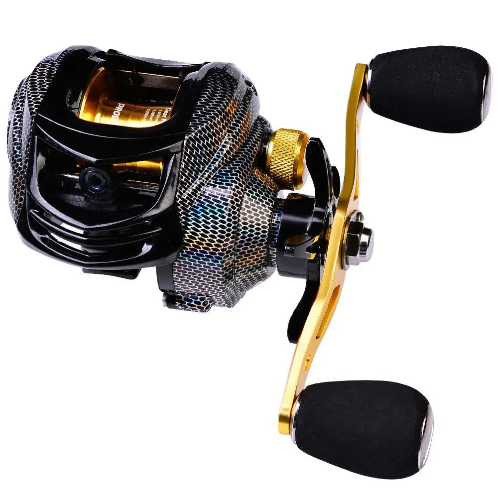Pesca High Speed 18 + 1BB 7.2:1 Right Hand Baitcasting Reel 10KG Max Drag Spinning Reel Fishing Wheel