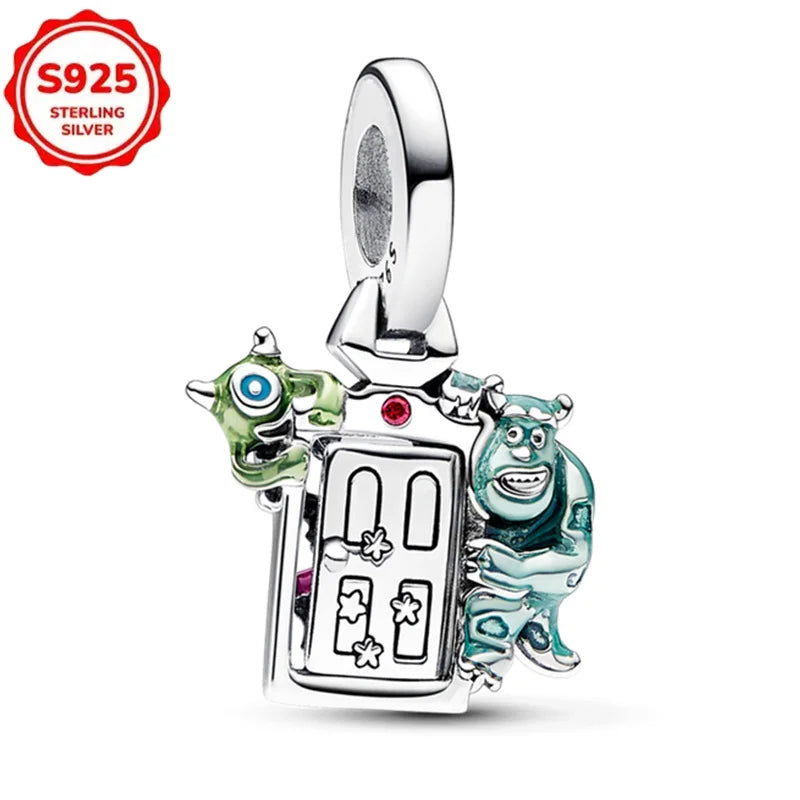 For Original Women 925 Bracelet Bangle Pendant Charm Disney Stitch 925 Sterling Silver Boutique Bead DIY Jewelry Gift New in Hot