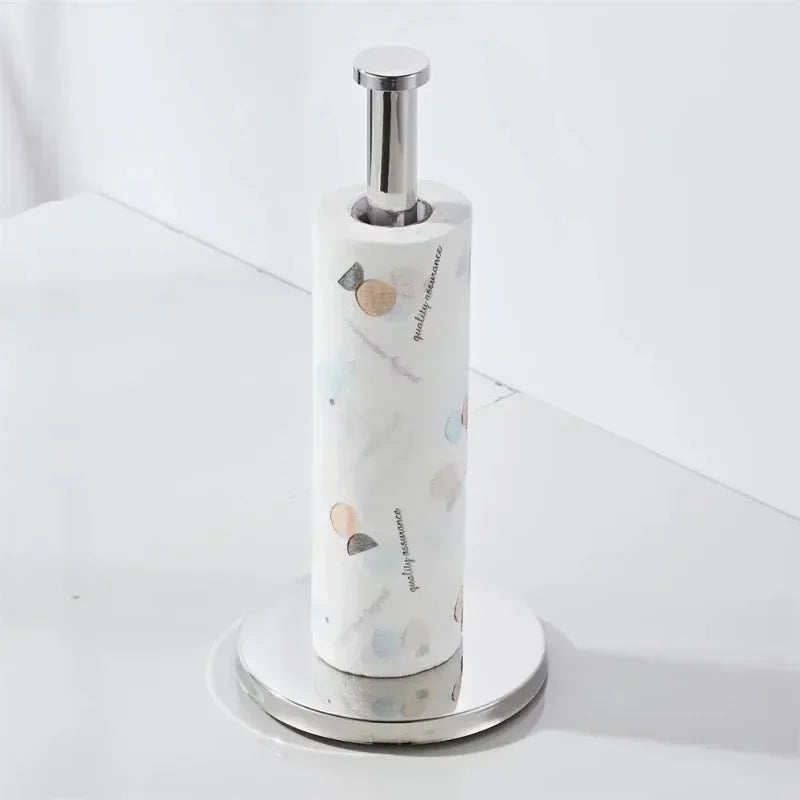 Bathroom Hardware Pendant Black Standing Kitchen Towel Holder Stainless Steel Household Floor Type Toilet Paper Holder