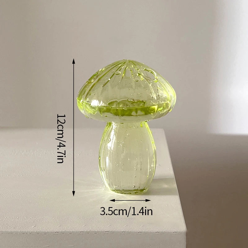 Creative Mushroom Plant Glass Vase Modern Decorative Vases Room Vase Plants Plant Glass Bud Vases Living Room Decoration