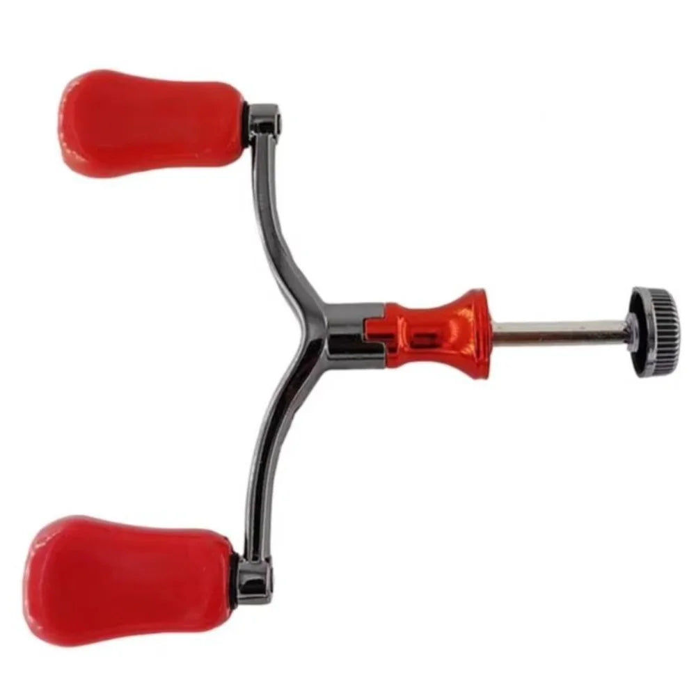 Double Reel Fishing Reel Handle Light Weight Ergonomic Design Fishing Knob Grip Reusable Sturdy Rocker Spinning Reel Replacement