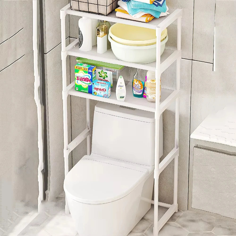 Bathroom Washing Machine Storage Rack Bathroom Storage Rack Over Toilet Shelf Multilayer Space Saver Organizer Multi-Functional