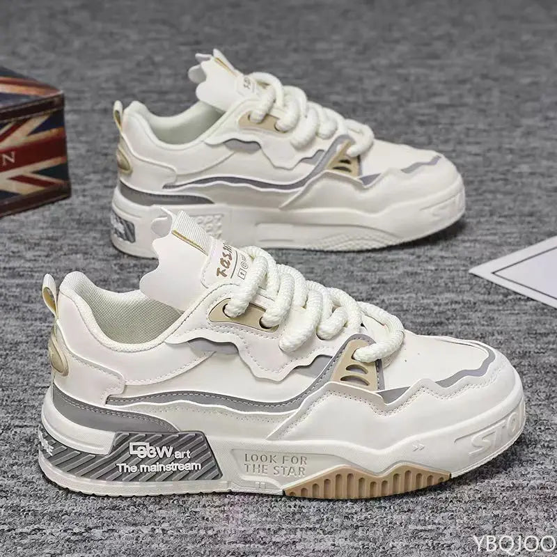 Men's shoes spring summer new versatile thick soled casual shoes anti slip youth simple comfortable sports trendy shoes